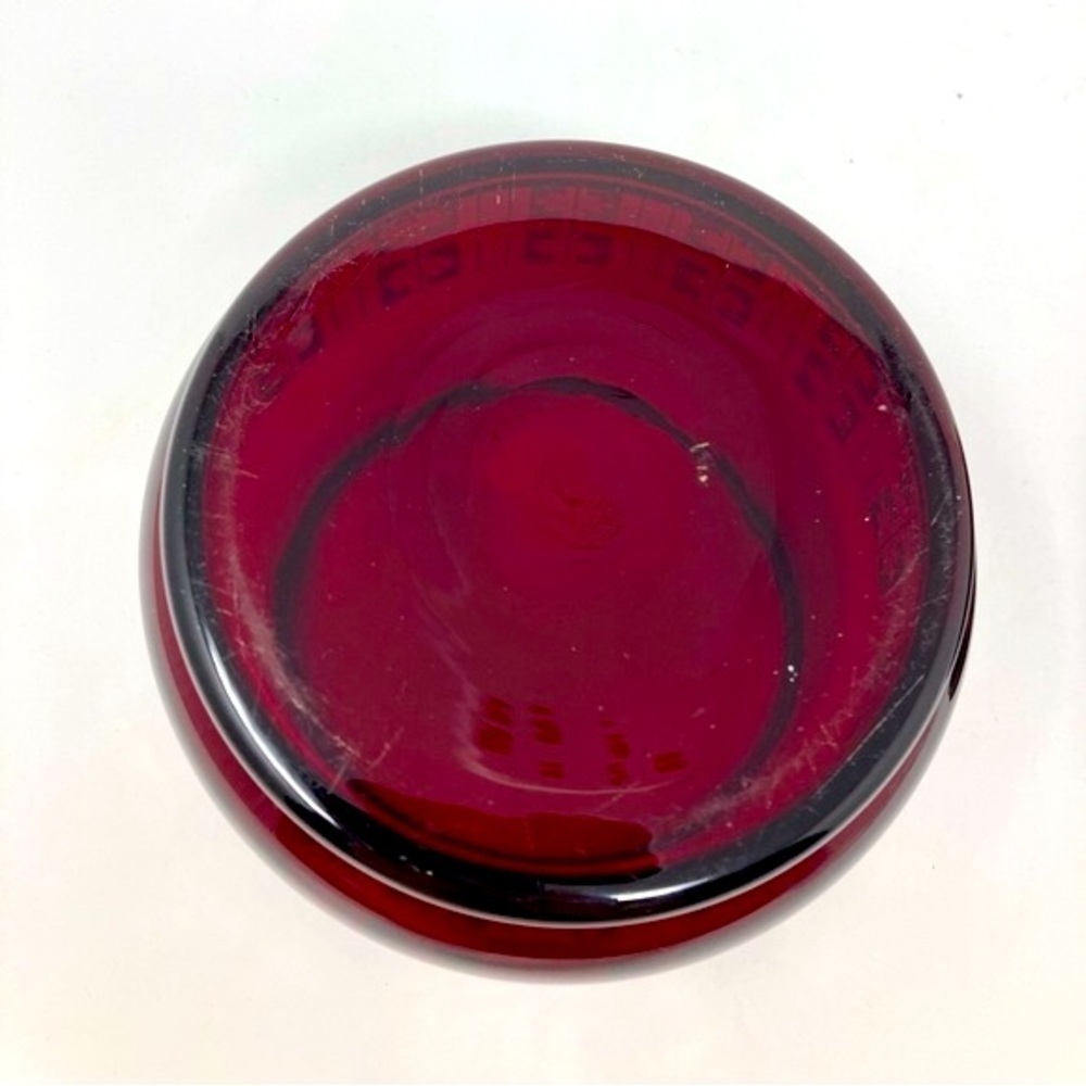 Beautiful bohemian glass jar in excellent condition with no flaws. - Picture 6 of 14